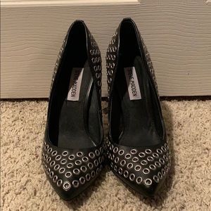 Steve Madden leather heels. Black. Size 6.5